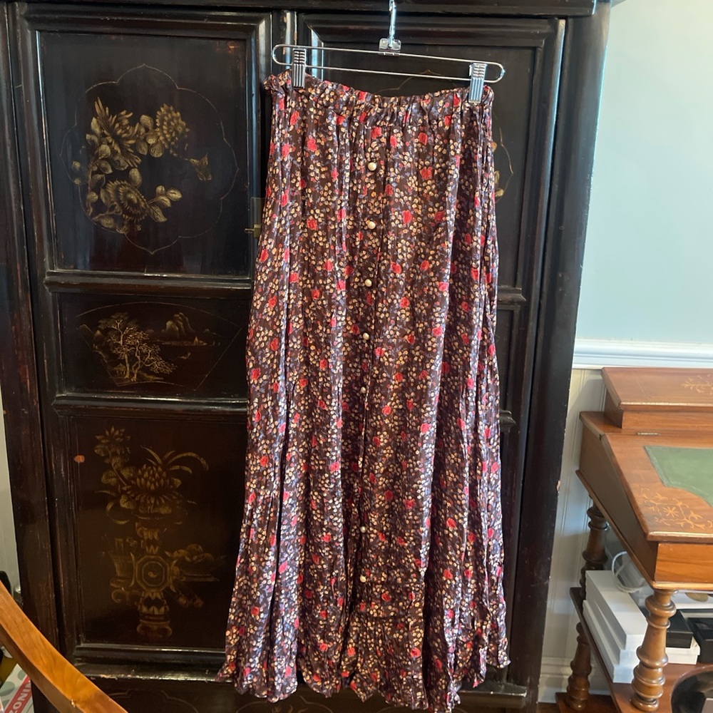 Vintage one size floral skirt